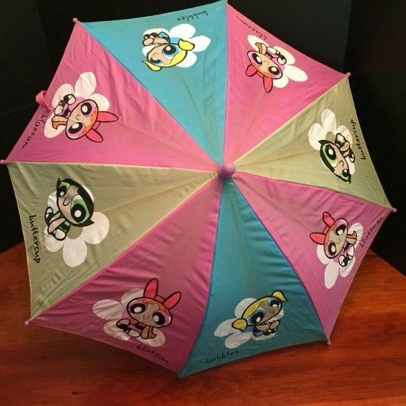 Vintage 1999 Power Puff Girls Kids Umbrella - Picture 1 of 8